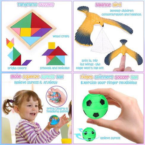 Fidget Toys, 68 Pack Party Favors for Kids, Treasure Box Toys for Classroom Prizes, Sensory Fidget Toys Carnival Prizes, Pinata Filler, Goodie Bag Stuffers Gifts for Kids Age 3 4 5 6 7 8+ in Saudi Arabia