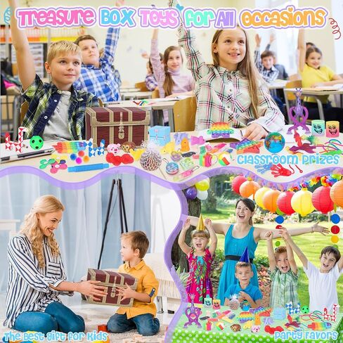 Fidget Toys, 68 Pack Party Favors for Kids, Treasure Box Toys for Classroom Prizes, Sensory Fidget Toys Carnival Prizes, Pinata Filler, Goodie Bag Stuffers Gifts for Kids Age 3 4 5 6 7 8+ in Saudi Arabia