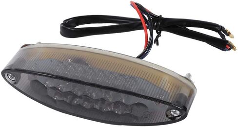 12 فولت دراجة نارية الفرامل الذيل ضوء 28 المصابيح وقف ضوء الدخان لوحة ترخيص مصباح خلفي أحمر LED ضوء خلفي للدراجات النارية كروزر الدراجة ATV العالمي in Kuwait