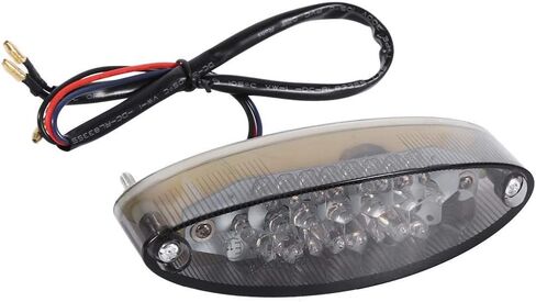 12 فولت دراجة نارية الفرامل الذيل ضوء 28 المصابيح وقف ضوء الدخان لوحة ترخيص مصباح خلفي أحمر LED ضوء خلفي للدراجات النارية كروزر الدراجة ATV العالمي in Kuwait