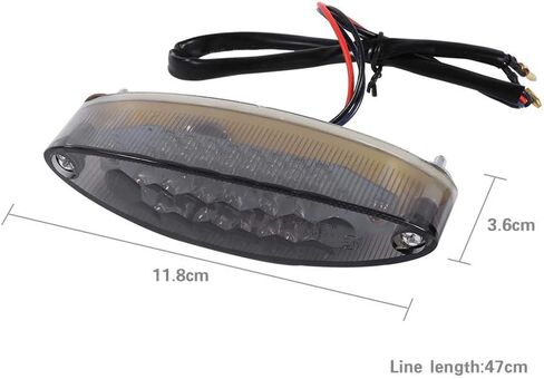 12 فولت دراجة نارية الفرامل الذيل ضوء 28 المصابيح وقف ضوء الدخان لوحة ترخيص مصباح خلفي أحمر LED ضوء خلفي للدراجات النارية كروزر الدراجة ATV العالمي in Kuwait