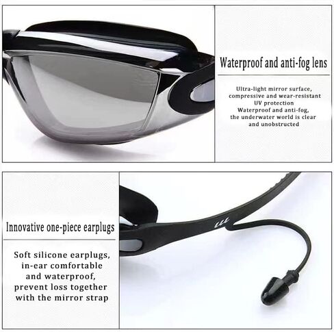 Swim Goggles, Swimming Goggles Anti Fog No Leaking For Adult Women Men Youth in Kuwait