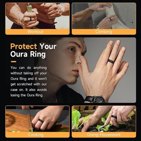 4 عبوات من أجل واقي حلقة Oura، غطاء حلقة Oura من السيليكون المرن المضاد للخدش لحلقات Oura Ring Gen 3 الذكية للتمرين في صالة الألعاب الرياضية in Kuwait