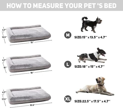 Pet Bed, Medium Dog Bed, Removable Washable Dog Bed, Removable Cover Dog Sofa with Nonskid Bottom (Medium) in Saudi Arabia