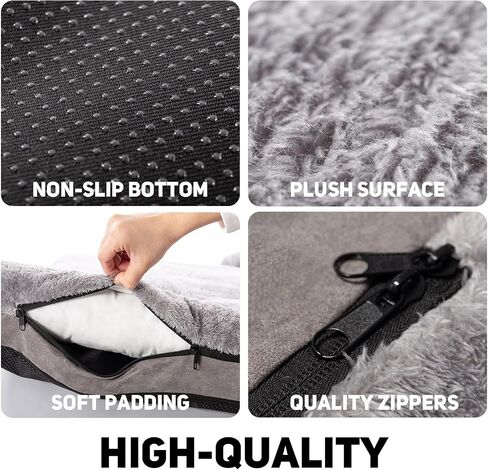 Pet Bed, Medium Dog Bed, Removable Washable Dog Bed, Removable Cover Dog Sofa with Nonskid Bottom (Medium) in Saudi Arabia