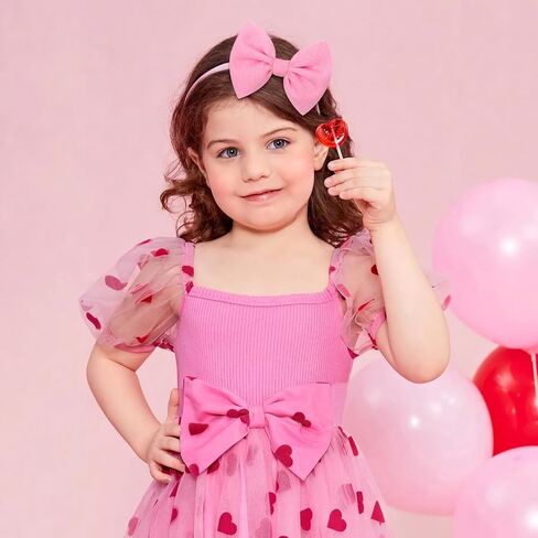 YanJie 3 Pcs Soft Headbands Baby Girls Nylon Headband with Hair Bow Hairbands Hair Accessories for Newborn Infant Toddler Kids in Saudi Arabia
