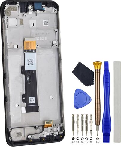 Full Display Screen for Motorola Moto G Play 2023 Black 6.5" LCD Screen Touch Digitizer Replacement with Screen Frame in Saudi Arabia