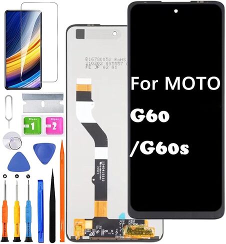 Screen Replacement for Motorola Moto G60 / G60s XT2133-2 XT2133-1 XT2135-1 LCD Display Touch Digitizer Assembly + Tools in Saudi Arabia