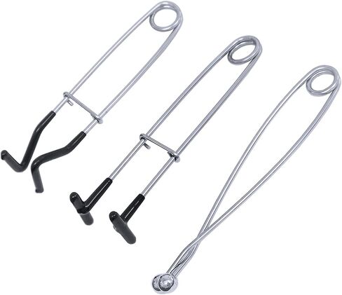 3 Sets Stainless Steel Fish Mouth Spreader Jaw Retractor Spring Fish Mouth Opener Fish Mouth Hook Remover in Saudi Arabia