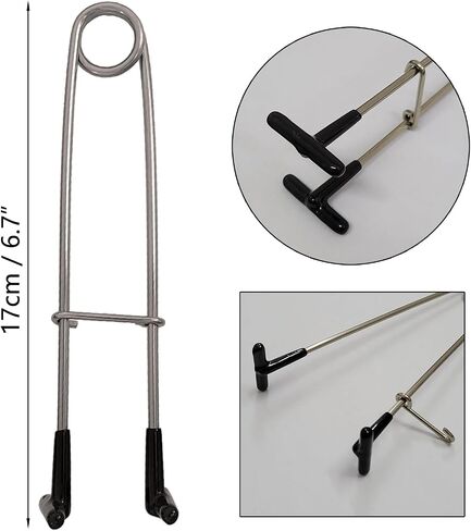 3 Sets Stainless Steel Fish Mouth Spreader Jaw Retractor Spring Fish Mouth Opener Fish Mouth Hook Remover in Saudi Arabia