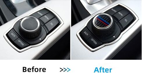 ملصق سيارة ثلاثي الأبعاد بشعار التحكم بالوسائط المتعددة مقاس 29 مم متوافق مع M 1 3 5 x1 x3 x5 x6 GT لملحقات السيارة (29 مم الوسائط المتعددة) in Kuwait