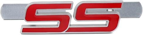 قطعة واحدة من شارة الشبكة الأمامية المعدنية ثلاثية الأبعاد لشعار SS لاستبدال كامارو (أسود) in Kuwait