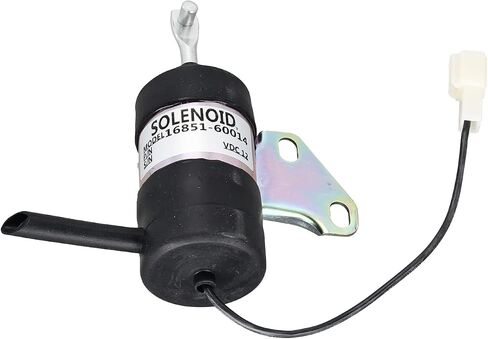 Fuel Shut Off Solenoid 12V 16851-60014 16851-60012 052600-4531 Compatible with Kubota Tractor B7410D BX1500D BX1800D BX1830D BX1850D BX1860 BX2230D BX2350D BX2360 BX24D BX25 RTV900G in Saudi Arabia