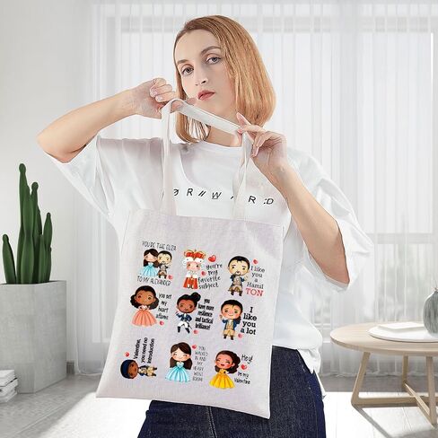 WZMPA Hamilton Character Tote Bag Angelica & Eliza & Peggy Fans Gift Hamilton Broadway Shoulder Bag Broadway Theatre Merch in Saudi Arabia