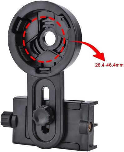 محول كاميرا الهاتف المحمول، محول كاميرا فلكية عالمي، حامل لالتقاط الهواتف الذكية، دعامة تثبيت لمنظار التلسكوب، مجهر نطاق الإكتشاف أحادي العين in Kuwait