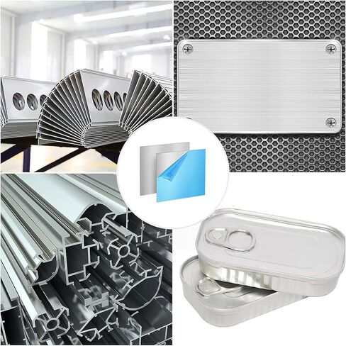 Aluminum Sheet Metal Plate 1/16 in 6061 T651 12x8 in Aluminum Panel (4Pcs) in Saudi Arabia