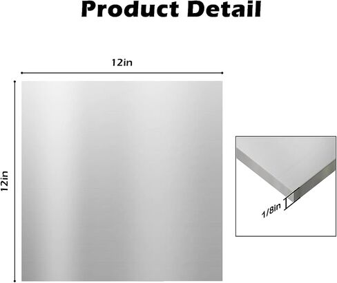 Aluminum Sheet Metal Plate 1/16 in 6061 T651 12x8 in Aluminum Panel (4Pcs) in Saudi Arabia