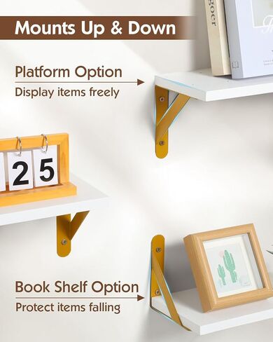 SALA Corner Shelves Wall Mounted, 5+1 Corner Shelf with Wire Storage Basket for Bathroom, Rustic Wood Corner Floating Shelves, R-Angle Corner Shelving for Bedroom/Living Room/Laundry Room, Kitchen in Saudi Arabia
