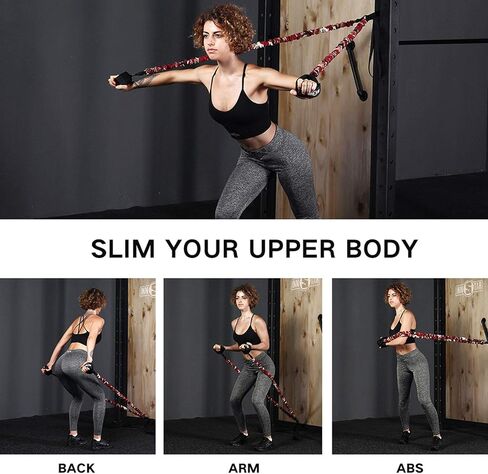 INNSTAR Booty Resistance Band Glute Cord Cable Machine for Hip Home Workout Cable Kickbacks with Instructions & Carry Bag in Saudi Arabia