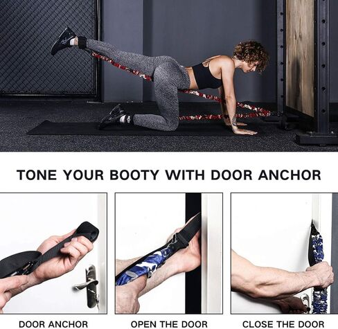 INNSTAR Booty Resistance Band Glute Cord Cable Machine for Hip Home Workout Cable Kickbacks with Instructions & Carry Bag in Saudi Arabia
