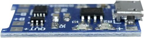 10PCS 5V 1A Micro USB 18650 Lithium Battery Charging Board TP4056 Charger Module with Protection (Pack of 10) in Saudi Arabia