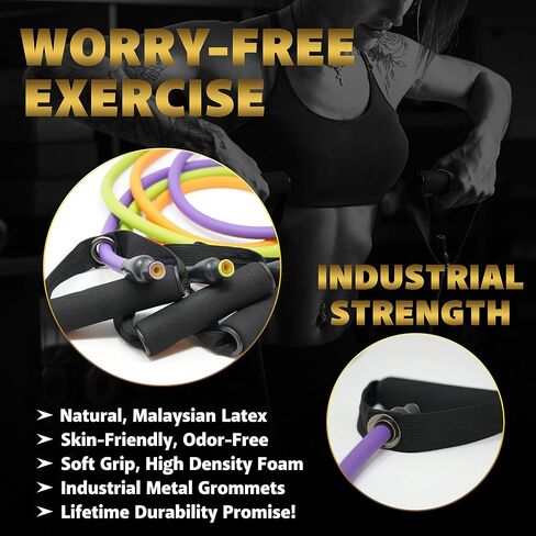 Resistance Bands Set for Men, Women, Exercise & Workout. Fitness Bands for Leg & Bicep Work. Workout Bands for Working Out. Stretch Bands for Physical Therapy. Strength Bands. Elastic Weight Training. in Saudi Arabia