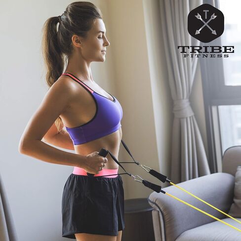 Resistance Bands Set for Men, Women, Exercise & Workout. Fitness Bands for Leg & Bicep Work. Workout Bands for Working Out. Stretch Bands for Physical Therapy. Strength Bands. Elastic Weight Training. in Saudi Arabia