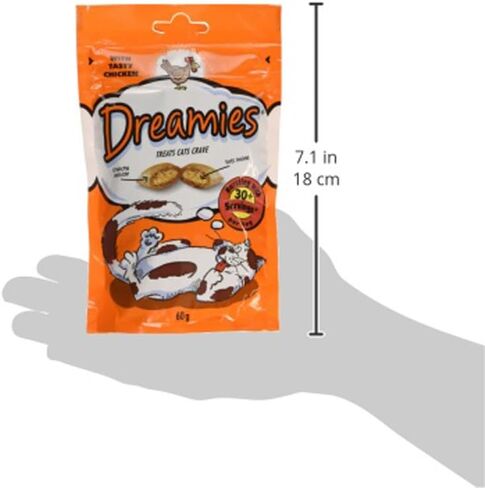 DREAMIES Chicken Cat Treats 60 g (Pack of 8) in Saudi Arabia