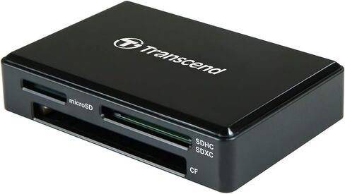 Transcend TS-RDC8K2 USB 3.1 Micro USB to USB Type C Multi Card Reader (SD, SDHC, SDXC, UHS-I/microSDHC, microSDXC UHS-I/CF UDMA7) Black in Saudi Arabia