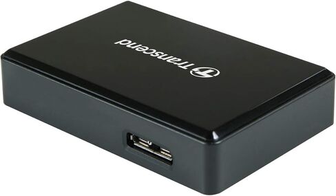 Transcend TS-RDC8K2 USB 3.1 Micro USB to USB Type C Multi Card Reader (SD, SDHC, SDXC, UHS-I/microSDHC, microSDXC UHS-I/CF UDMA7) Black in Saudi Arabia