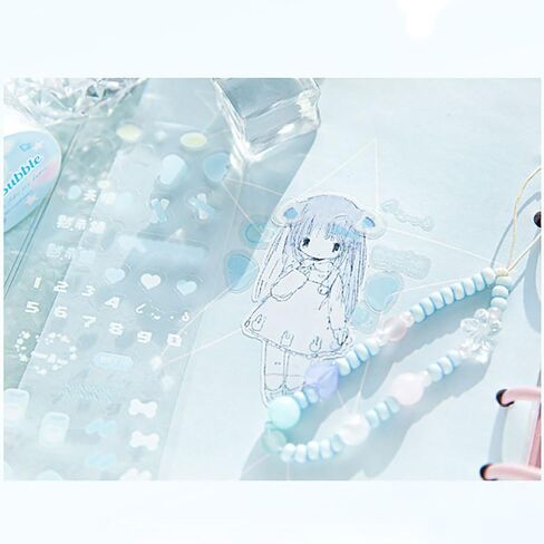 4 لفات من ملصقات شريط واشي اللطيفة لسكرابوكينغ، ملصقات شريط PET لليوميات، مجموعة شريط واشي واسعة ملصقات المجلات غير المرغوب فيها، شريط كاواي كارتوني مغسول DIY ديكور لملصقات لوازم سجل القصاصات in Kuwait