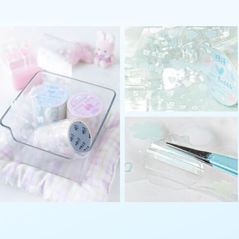 4 لفات من ملصقات شريط واشي اللطيفة لسكرابوكينغ، ملصقات شريط PET لليوميات، مجموعة شريط واشي واسعة ملصقات المجلات غير المرغوب فيها، شريط كاواي كارتوني مغسول DIY ديكور لملصقات لوازم سجل القصاصات in Kuwait