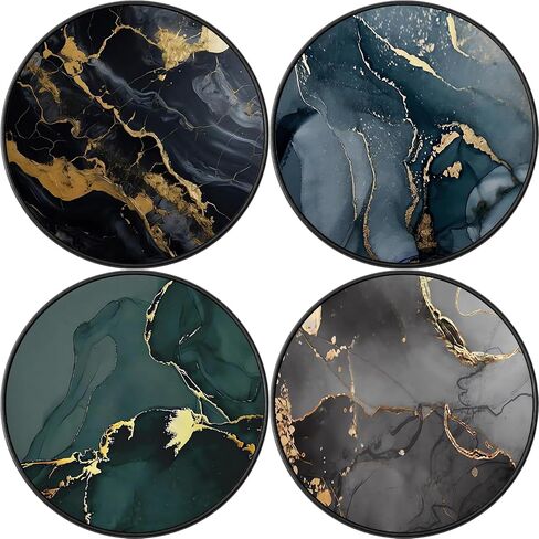 Cell Phone Stand Grip Holder for Smartphone (4 Pack) - Marble Black Gold Blue Green Grey in Saudi Arabia
