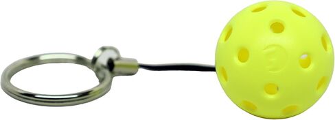 سلسلة مفاتيح GAMMA Pickleball، صفراء، هدية رائعة للاعبي Pickleball، سلسلة مفاتيح السيارة، ملحقات كرة Pickleball، هدايا Pickleball in Saudi Arabia