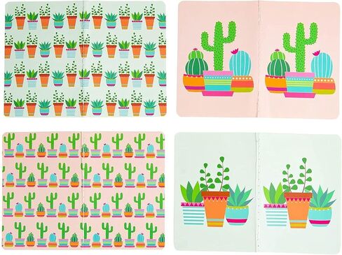 دفاتر ملاحظات Paper Junkie Mini Cactus Journal، هدايا الحفلات (3.5 × 5 بوصات، 12 حزمة) in Kuwait