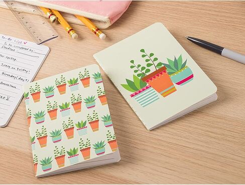 دفاتر ملاحظات Paper Junkie Mini Cactus Journal، هدايا الحفلات (3.5 × 5 بوصات، 12 حزمة) in Kuwait