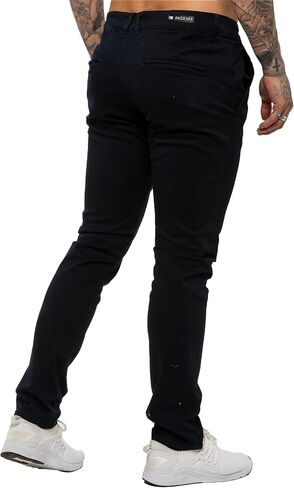 989Zé ENZO للرجال بنطال جينز تشينو مطاطي بقصة ضيقة in Kuwait