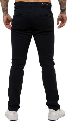 989Zé ENZO للرجال بنطال جينز تشينو مطاطي بقصة ضيقة in Kuwait