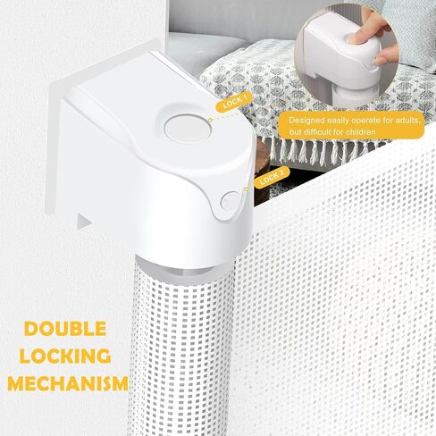 Retractable Baby Gate Mesh Baby Door Gate Versatile and Easy-to-Use Baby Gate Retractable Design, 33" Height, Expands up to 55" Wide - Perfect for Stairs, Doorways, and Indoor/Outdoor Use in Saudi Arabia