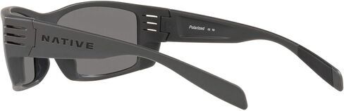 نظارة شمسية Native Man بإطار أسود غير لامع، عدسات خضراء عاكسة، 61 ملم in Kuwait