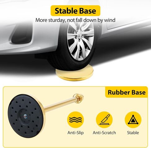 قطعتان من الحبال والأعمدة المخملية بطول 5 أقدام مع قاعدة صلبة، حواجز للتحكم في الحشود من الحبال المخملية الحمراء مع عمود ذهبي مع قمة كروية، مثالية للسجاد الأحمر، وحفلات الزفاف، والمعارض in Kuwait