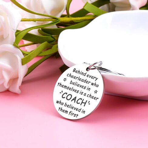 Cheerleader Appreciation Gifts for Christmas Birthday Graduation Cheer Coach Gifts for Cheer Leader Keychain, Senior Night End of Season Thank You Gifts for Cheer Coach Christmas in Saudi Arabia