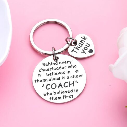 Cheerleader Appreciation Gifts for Christmas Birthday Graduation Cheer Coach Gifts for Cheer Leader Keychain, Senior Night End of Season Thank You Gifts for Cheer Coach Christmas in Saudi Arabia