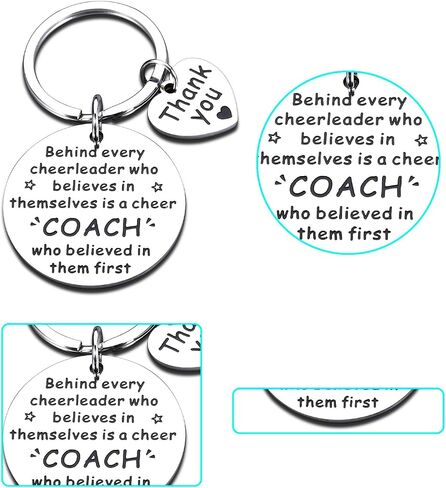 Cheerleader Appreciation Gifts for Christmas Birthday Graduation Cheer Coach Gifts for Cheer Leader Keychain, Senior Night End of Season Thank You Gifts for Cheer Coach Christmas in Saudi Arabia