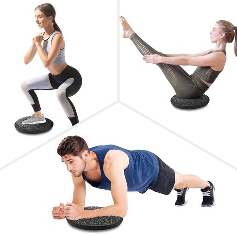 وسادة متذبذبة منفوخة، مقعد متذبذب للأطفال الحسيين، لوح متذبذب (سميك جدًا)، تمرين أساسي، وسادة مقعد متوازنة، لوح قابل للتعديل لجميع الأعمار in Kuwait