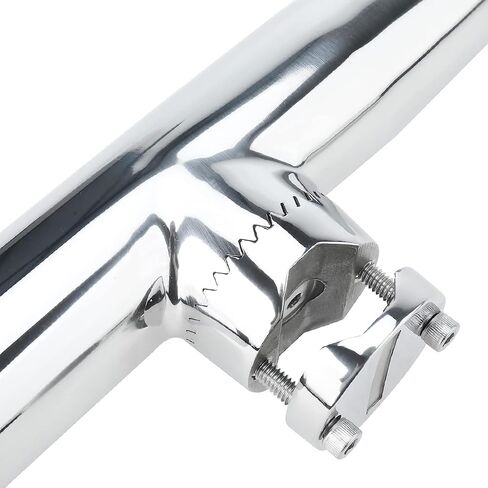 NovelBee 4pcs Stainless Tournament Style Clamp on Fishing Rod Holders,Rail Mount Fishing Rod Pole Holder for Marine Boat Yacht in Saudi Arabia