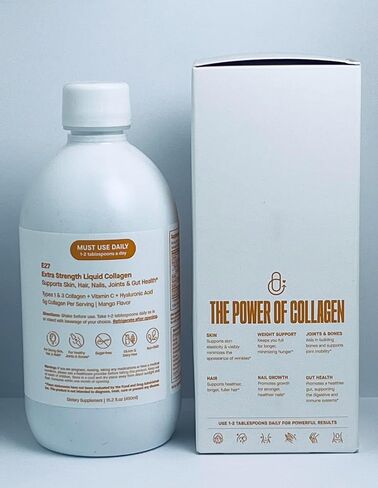 E27-Extra Strength Liquid Collagen Mango Flavor 15.2 fl oz in Saudi Arabia
