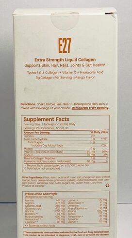 E27-Extra Strength Liquid Collagen Mango Flavor 15.2 fl oz in Saudi Arabia