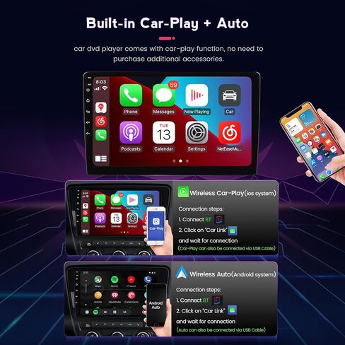 MekedeTech Android 12 Car Radio 8 Core 2+32G for Toyota Camry 2007 2008 2009 2010 2011 with Wireless Carplay Android Auto,1280x720 IPS Touch Screen Upgrade Support 4G LTE/WiFi/FM/AM/SWC/Bluetooth in Saudi Arabia