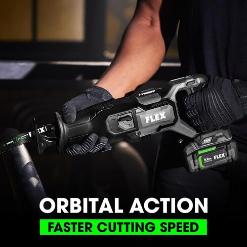 FLEX 24V Brushless Cordless Reciprocating Saw Kit with 5.0Ah Lithium Battery and 160W Fast Charger - FX2271-1C in Saudi Arabia